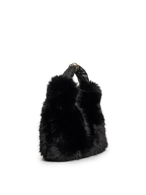 Borsa Hobo in faux fur Nero BLUGIRL | PF5007 T030022222